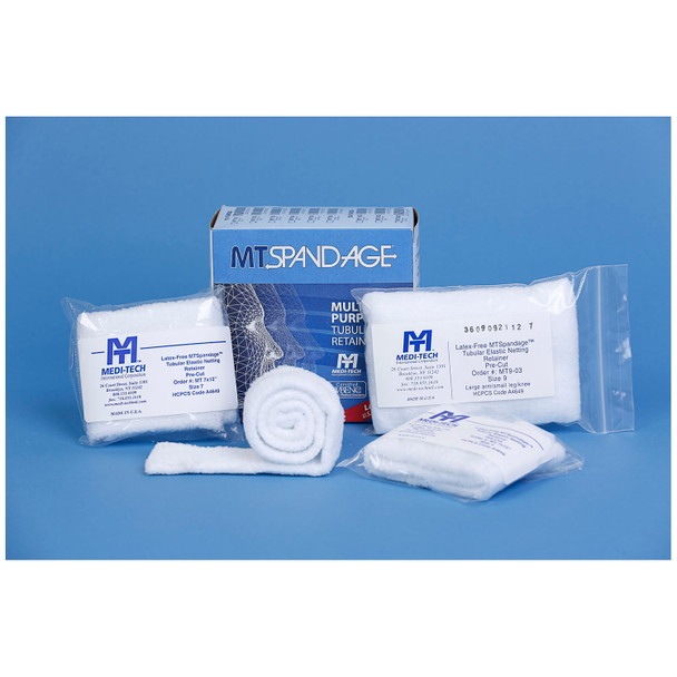 MarketLab, Inc. MEDI-TECH INTERNATIONAL MT SPANDAGE™ MT8-01 MT Spandage™ Tubular Retainer Net, Latex-Free, Pre-Cuts w/ Cut Outs, Full Head Mask - Large Size, Size 8, Length 10in, 50/cs , case