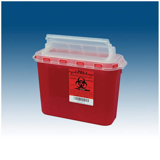 Plasti-Products, Inc. 143154 Container, 5.4 Qt, Red, 10/bx, 2 bx/cs (Item is on allocation. Supplie may be limited or there may be longer than normal lead times) , case