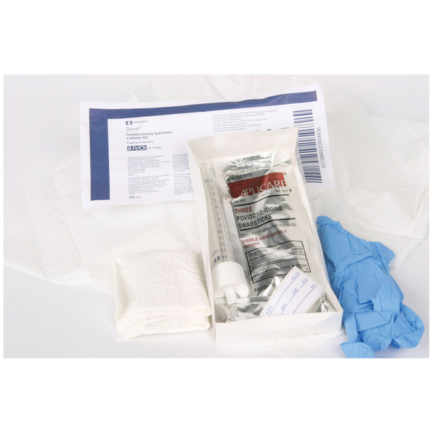 Cardinal Health 3411 Female Urethral Catherization Kit, 8FR, 25/ctn (Continental US Only) , carton
