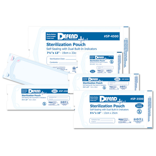 Mydent SP-1500 Self-Seal Sterilization Pouch, 3.5in. x 5.25in., 200/bx , box