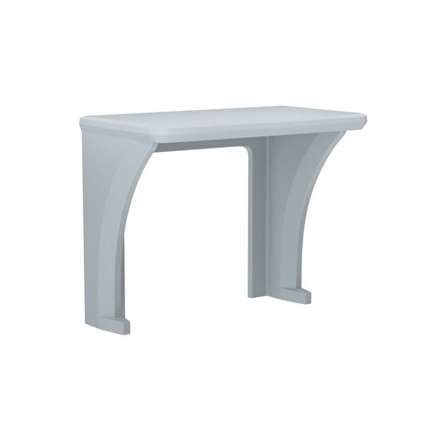 15-5208 Fabrication Enterprises, Inc. ADA Endurance Desk, All plastic, Wall/Floor Mounted, Gray