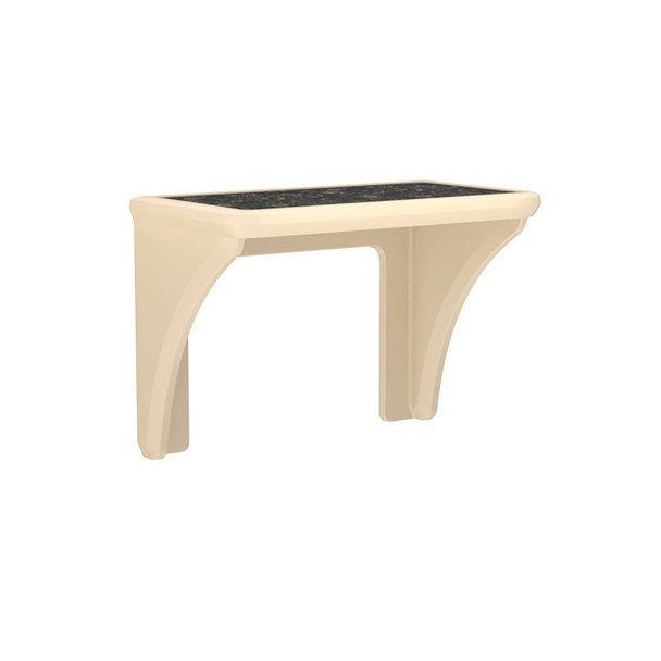 15-5224 Fabrication Enterprises, Inc. ADA Endurance Desk, Plastic with Laminate Top, Wall/Floor Mounted, Sand