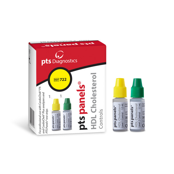 PTS Diagnostics DIAGNOSTICS CARDIOCHEK™ 0722 HDL Cholesterol Controls (High & Low Levels), 1 vial ea (Please see Customer Bulletin 7/23/08 attached to the Vendor Information Page) (Distributor Agreement Required - See Manufacturer Information Page) (