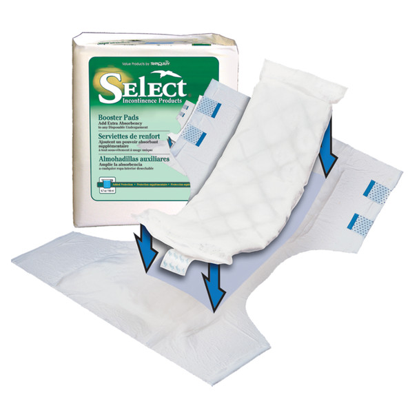 Principle Business Enterprises BUSINESS SELECT® 2760 Booster Pad, 12in. x 4¼in., Capacity 6.7 fl oz, 25/bg, 8 bg/cs (US Only) , case
