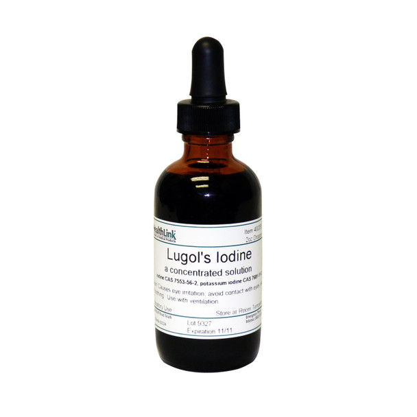 EDM3 Company LLC 400355 Lugol's Iodine, Concentrate, Dropper Bottle, 2 oz (DROP SHIP to End User ONLY & Requires Yearly DEA Form to be on File with EDM3) (Item is Non-Returnable) (US Only) , each