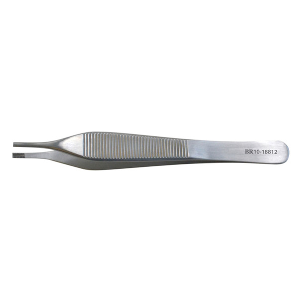 BR Surgical, LLC BR10-18812 Brown-Adson Tissue Forcep, 7x7 Side-Grasp Teeth, 4¾in. , each