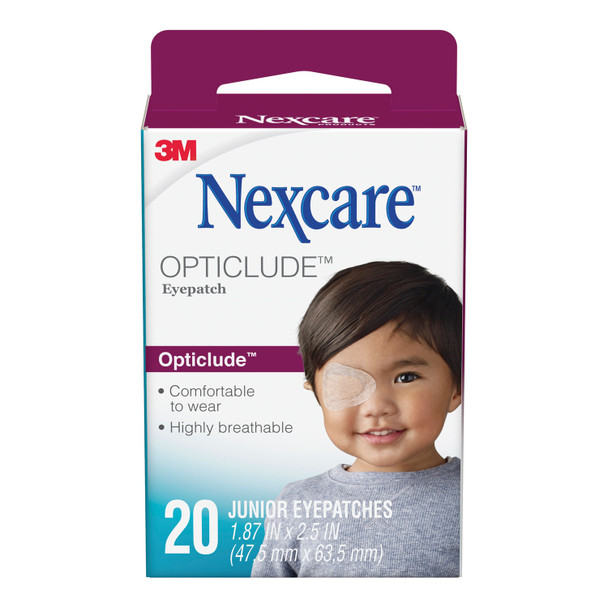 3M Personal Safety Division PSD NEXCARE™ OPTICLUDE™ 1537 Junior Size Eye Patch, 2.4in. x 1.8in., 20/bx, 36 bx/cs (Continental US+HI Only) (To Be DISCONTINUED) , case