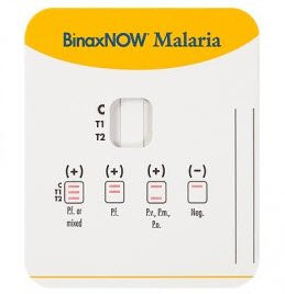 Abbott Point Of Care POC BINAXNOW® 665-025 Malaria Test Kit, Results in 15 Minutes, 25 test/kt (Continental US+HI Only) , kit