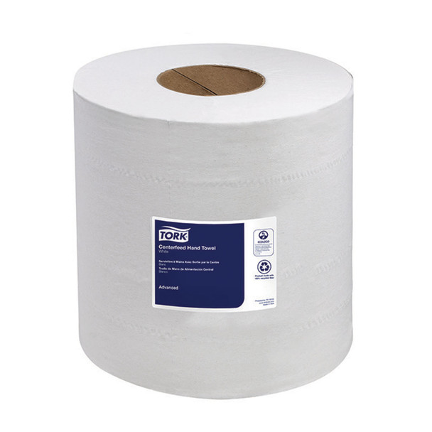 Essity Professional Hygiene North America, LLC 121204 Advanced Hand Towel, Centerfeed, Soft, 2-Ply, White, 7.6in. x 11.8in., 590 sht/rl, 6 rl/cs (60 cs/plt) , case