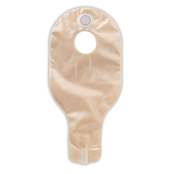 Convatec SUR-FIT NATURA® 420695 High Output Pouch, 14in., 1-Sided Comfort Panel, Anti-Reflux Valve, Replaceable Filter, Outlet with Spout and Cap, Transparent, 1 3/4in. Flange, 5/bx (Continental US Only) , box