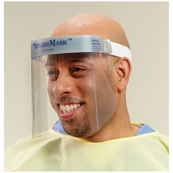 Encompass Group/TECHStyles® 11000-000 Face Mask Shield, Full Face, Clear, Velcro Strap, Vented Foam, 50/cs , box