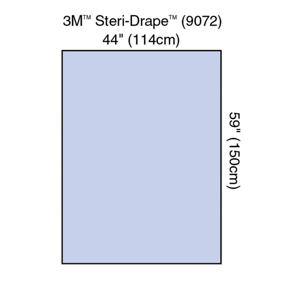 Solventum Corporation 9072 Steri-Drape™ Drape Sheet, 44in. x 59in., Absorbent Impervious Material, 20/bx, 4 bx/cs (Continental US+HI Only) , case