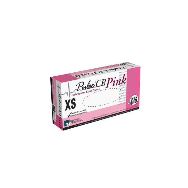 Innovative Healthcare Corp., Inc. PULSE® 193052 Gloves, Exam, X-Small, Polychloroprene, Non-Sterile, PF, Textured, Pink, 200/bx, 10 bx/cs (50 cs/plt) , case