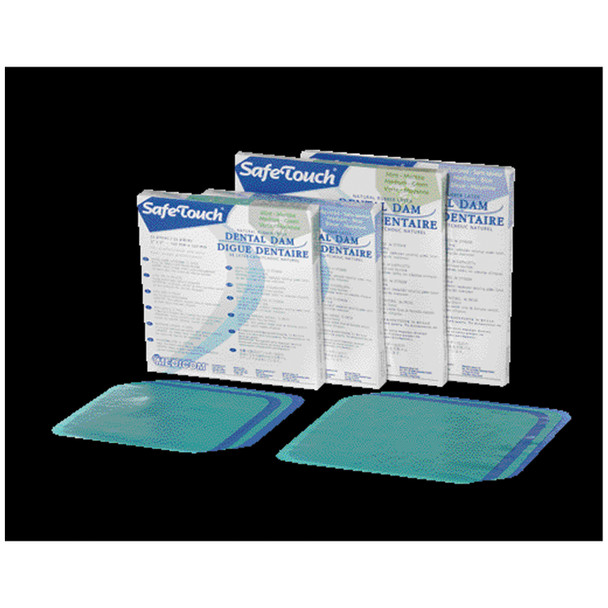 Medicom, Inc. 1255TB Dental Dam, 5in. x 5in., Thin Gauge, Unscented, Blue, 52bx, 6 bx/cs (Not Available for sale into Canada) (To Be DISCONTINUED) , case