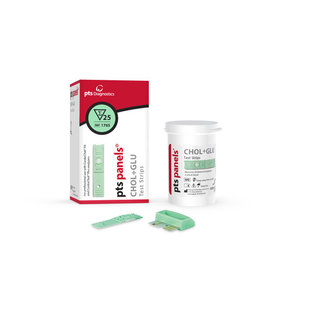 PTS Diagnostics DIAGNOSTICS CARDIOCHEK™ 1765 Cholesterol Plus Glucose Panel (For CardioChek PA Analyzers Only), CLIA Waived, 25 tst/bx (Distributor Agreement Required - See Manufacturer Details Page) (Not Available For Sale into Canada) (Item is Shor