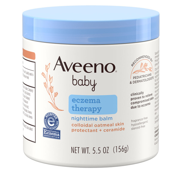 Kenvue AVEENO BABY® 118760 Aveeno Baby® Eczema Therapy Night Time Balm, 5.5 oz, 3/bx, 4 bx/cs (Continental US+HI Only) (Pricing Subject to Change without Prior Notification) , case