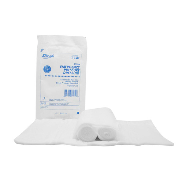 Dukal Corporation 1050 Emergency Pressure Dressing, Sterile, 1/pk, 50 pk/cs , case