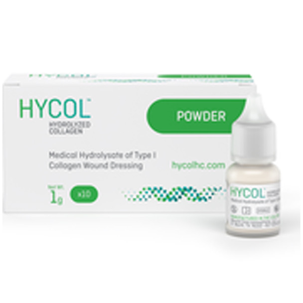 Sanara MedTech HYCOL™ HCP0110 Hycol Powder, 1 gram bottle, 10/bx (To be DISCONTINUED) , box