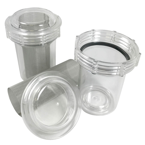 Dukal Corporation UBC-82300 UNIVAC™ Disposable Vacuum Pump Canisters with Mesh Screen, 3-1/2in. W x 4-3/8in. H, 8/bx, 6 bx/cs , case