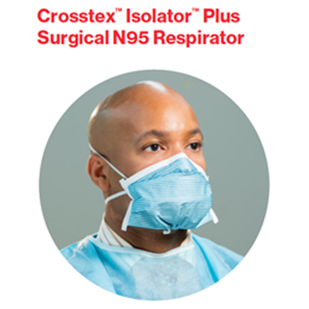 Crosstex International ISOLATOR™ GDBRESP Duckbill Surgical N95 Respirator, 50/bx, 4 bx/cs (Item is Non-Returnable) , case