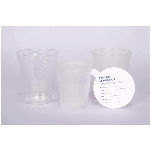 Medegen Medical Products, LLC M4651 Specimen Container Only, 4 oz, 500/cs (45 cs/plt) , case