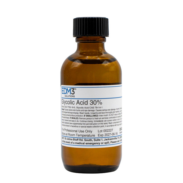 EDM3 Company LLC 400473 Glycolic Acid, 30%, 2 oz (Item is Non-Returnable) (US Only) , each
