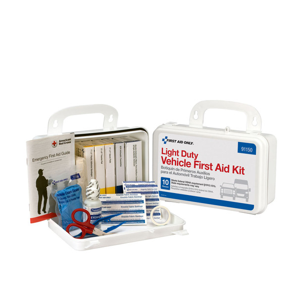 First Aid Only/Acme United Corporation 91150 10 Person Light Duty Vehicle First Aid Kit, Plastic (DROP SHIP ONLY - $150 Minimum Order) , each
