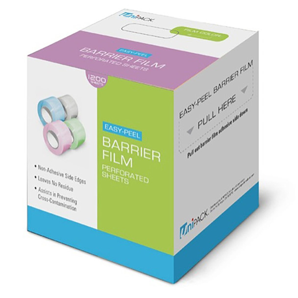 Dukal Corporation UBC-8048 Barrier Film, 4in. x 6in., Blue, 1200 sheets/roll, 1 rl/bx, 8 bx/cs , case