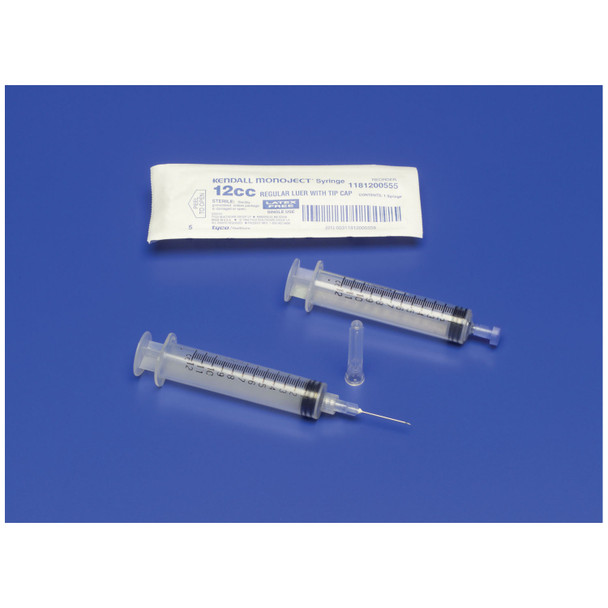 Cardinal Health HEALTH MONOJECT™ 8881512852 Syringe Only, 12mL, Regular Tip, 0.2cc Graduations, 80/bx, 6 bx/cs (Continental US Only) (Item on Manufacturer Backorder - Inventory Limited when Available) , case