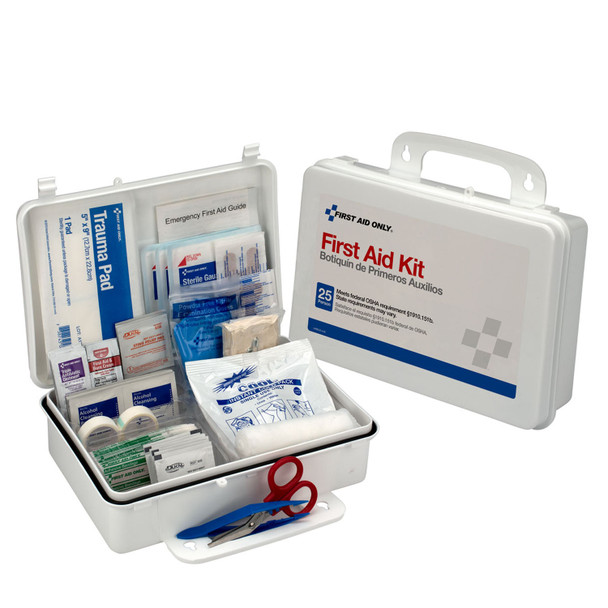 First Aid Only/Acme United Corporation 6082 25 Person First Aid Kit, Plastic Case, 12/cs (DROP SHIP ONLY - $150 Minimum Order) , case
