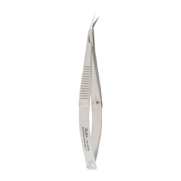 Integra Miltex 18-1570 Corneal Scissors, 3¾in., Keratoplasty, Angled Blades, 11mm, Sharp Points , each