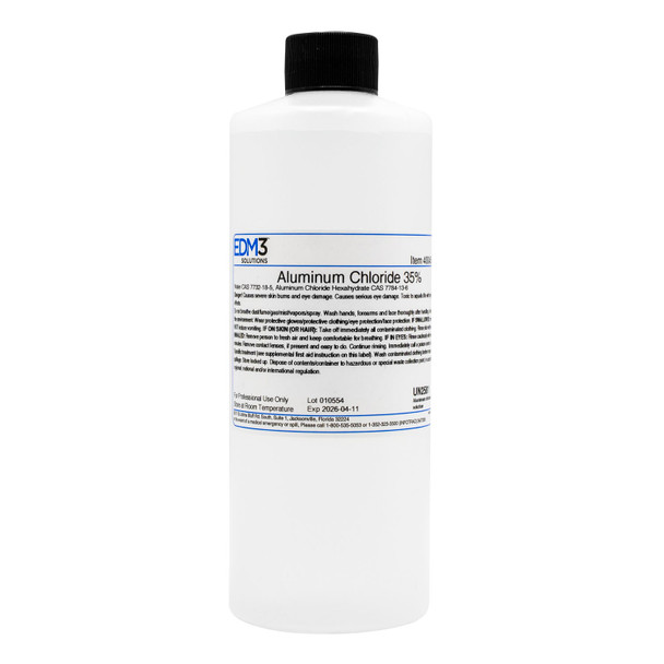 EDM3 Company LLC 400459 Aluminum Chloride, 35%, 16 oz (Item is Non-Returnable) (US Only) , each