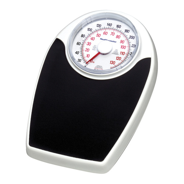 Pelstar LLC/Health o meter Professional Scales 142KLS Mechanical Floor Scale, 330 lb/150 kg Capacity, 11½in. x 10¾in. x 2¼in. Platform Dimension, Durable Steel Base & Platform, Large 6½in. Easy To Read Dial, Oversized Platform, Non-Slip Mat (DROP SHI