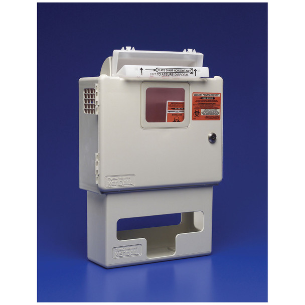 Cardinal Health 8556H- SharpStar Container (8507SA), Wall Enclosure & Glove Dispenser, 1/cs (48 cs/plt) (Continental US Only) , case