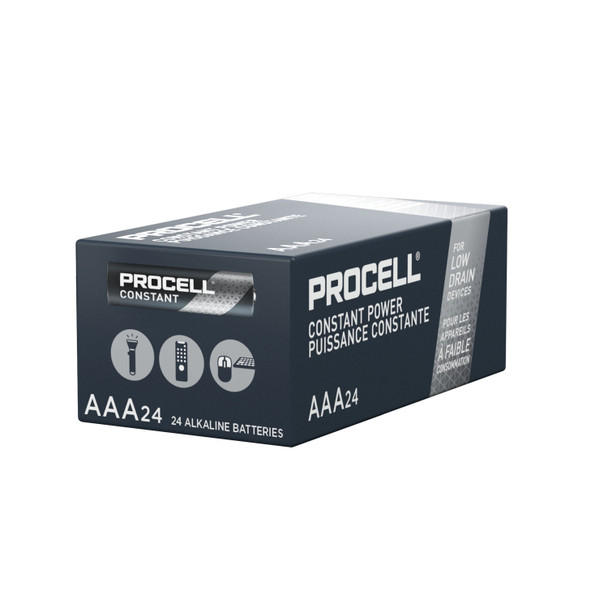 Duracell PROCELL® PX2400 Procell Intense Battery, Alkaline, AAA, 24/bx, 6bx/cs , case