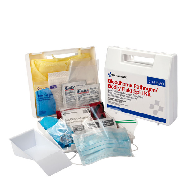First Aid Only/Acme United Corporation 214-U/FAO BBP Spill Clean Up Kit, Plastic Case (DROP SHIP ONLY - $150 Minimum Order) , each