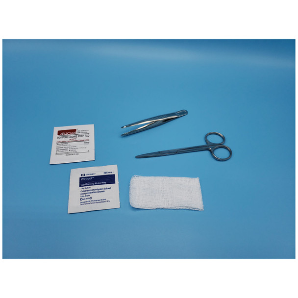 Busse Hospital Disposables, Inc. 729 Suture Removal Kit Same as #723 except: 1 Metal Forceps instead of Adson Serrated Forceps, Sterile, 50/cs (US Only) , case