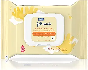Kenvue JOHNSON'S® 117739 Baby Hand & Face Wipes, 25ct, 4/cs (192 cs/plt) (Continental US+HI Only) (Pricing Subject to Change without Prior Notification) , case