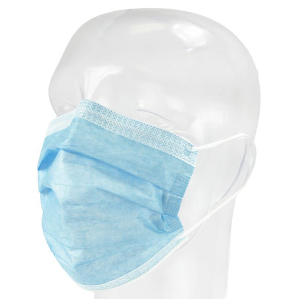Aspen Surgical 15301 Mask, Procedure, FluidGard® 160 Anti-Fog, Blue Diamond, 500/cs , case