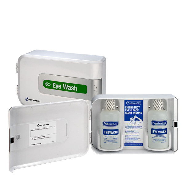 First Aid Only/Acme United Corporation 91101 Smart Compliance Complete Eyewash Cabinet, Plastic (DROP SHIP ONLY - $150 Minimum Order) , each