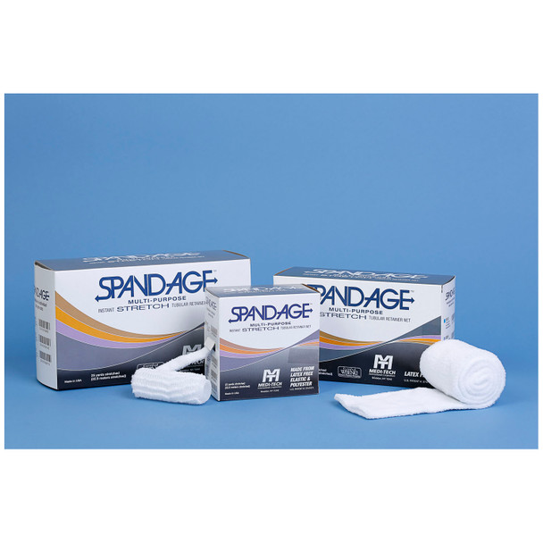 MarketLab, Inc. MEDI-TECH INTERNATIONAL MT SPANDAGE™ S10 Original Spandage™ Tubular Retainer Net, Latex-Free, 25yds Stretched, X-Large Chest, Abdomen, Breast, Shoulder, Size 10 , each