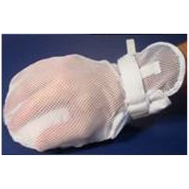 MarketLab, Inc. MTRM284 Adult Mitts, Essential Secure, Mesh Back, No Finger Separators (Includes 48-1/2in. Straps), Latex-Free, One Size , pair