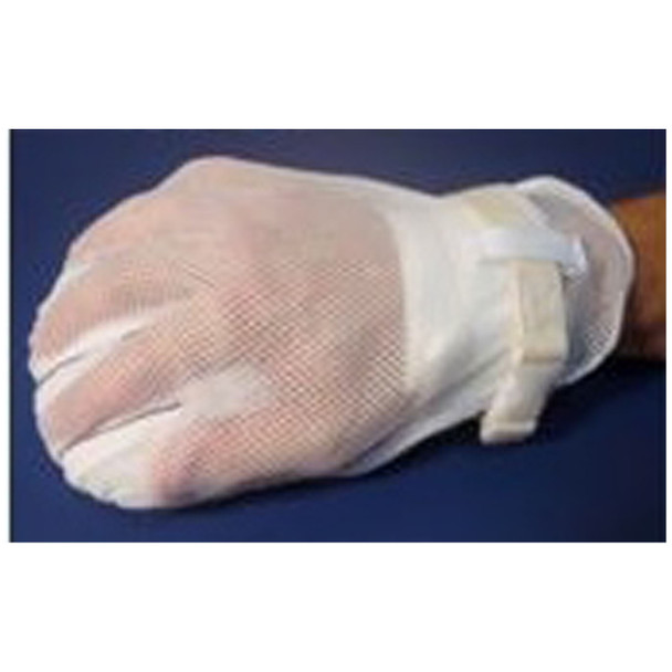 MarketLab, Inc. MTRM283 Adult Mitts, Assured Control, Mesh Back, (5) Finger Separators (Includes 48in. Straps), Latex-Free, One Size , pair