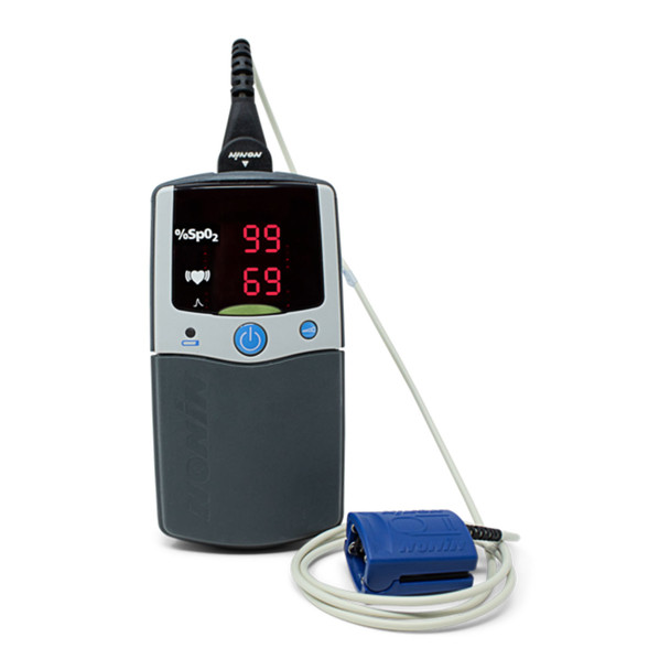 Nonin Medical, Inc. PALMSAT® 2500A-02 Includes: (1) 8000AA-2 Adult Finger Clip SpO2 Sensor, and (4) AA Alkaline batteries, (1) 2500/2500A Operator’s Manual on CD Rom (Continental US Only - including Alaska & Hawaii)(DROP SHIP ONLY) , each
