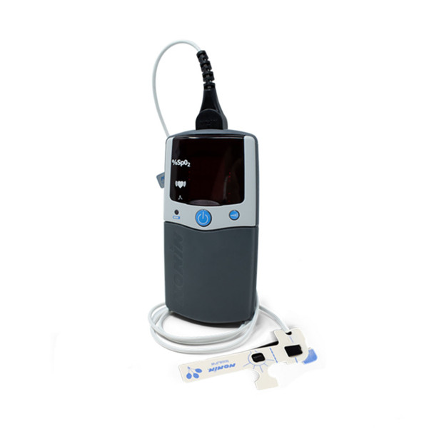 Nonin Medical, Inc. PALMSAT® 2500-11 Includes: (1) 8008J Infant Flex SpO2 Sensor, and (4) AA Alkaline batteries, (1) 2500/2500A Operator’s Manual on CD Rom (Continental US Only - including Alaska & Hawaii) , each
