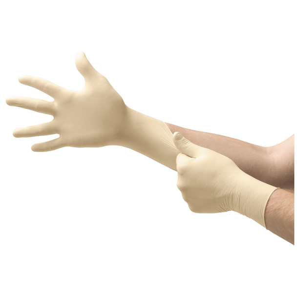 Ansell MICRO-TOUCH® DERMACLEAN® 3183-1 Exam Glove, Powder-Free, Large, White, Non-Sterile, 100/bx, 10 bx/cs (US Only) (Any glove product purchased after 4/10/26 is non-returnable until further notice based on the current volatility in the market) , c