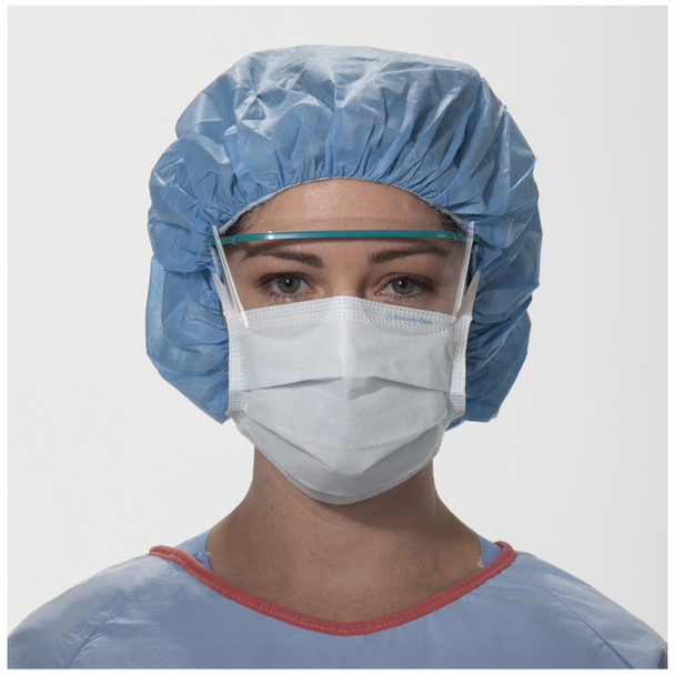 O&M Halyard 28802 Surgical Mask, Tie, Blue, 50/bx, 6 bx/cs (US Only) , case