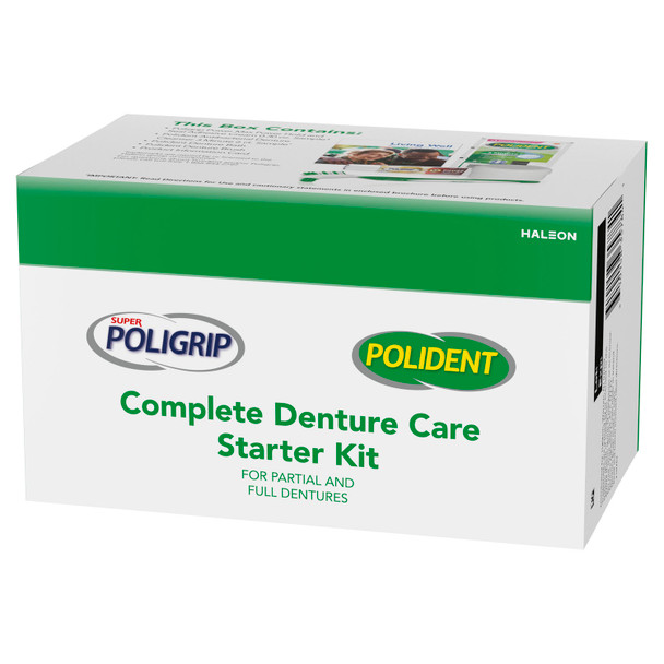 Haleon US Services Inc. POLICARE® 60000000202937 Complete Care Starter Kit includes Poligrip Power Max Hold + Seal (Item is Non-Returnable) , case