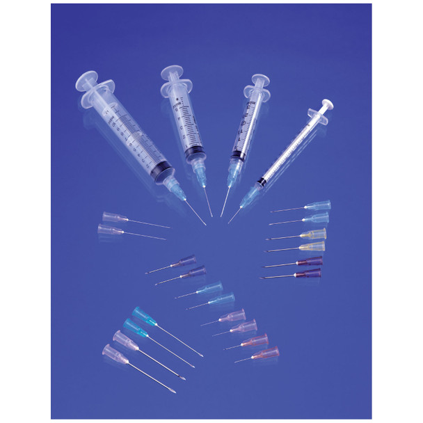 Exel Corporation 26107 Syringe & Needle, Luer Lock, 3cc, Low Dead Space Plunger, 21G x 1½in., 100/bx, 10 bx/cs (28 cs/plt) (Item on Manufacturer Backorder – Inventory Limited when Available) , case