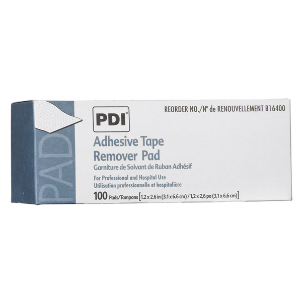 PDI - Professional Disposables, Intl. B16400 Adhesive Tape Remover Pad, 1.25in. x 2.625in., 100/bx, 10 bx/cs , case